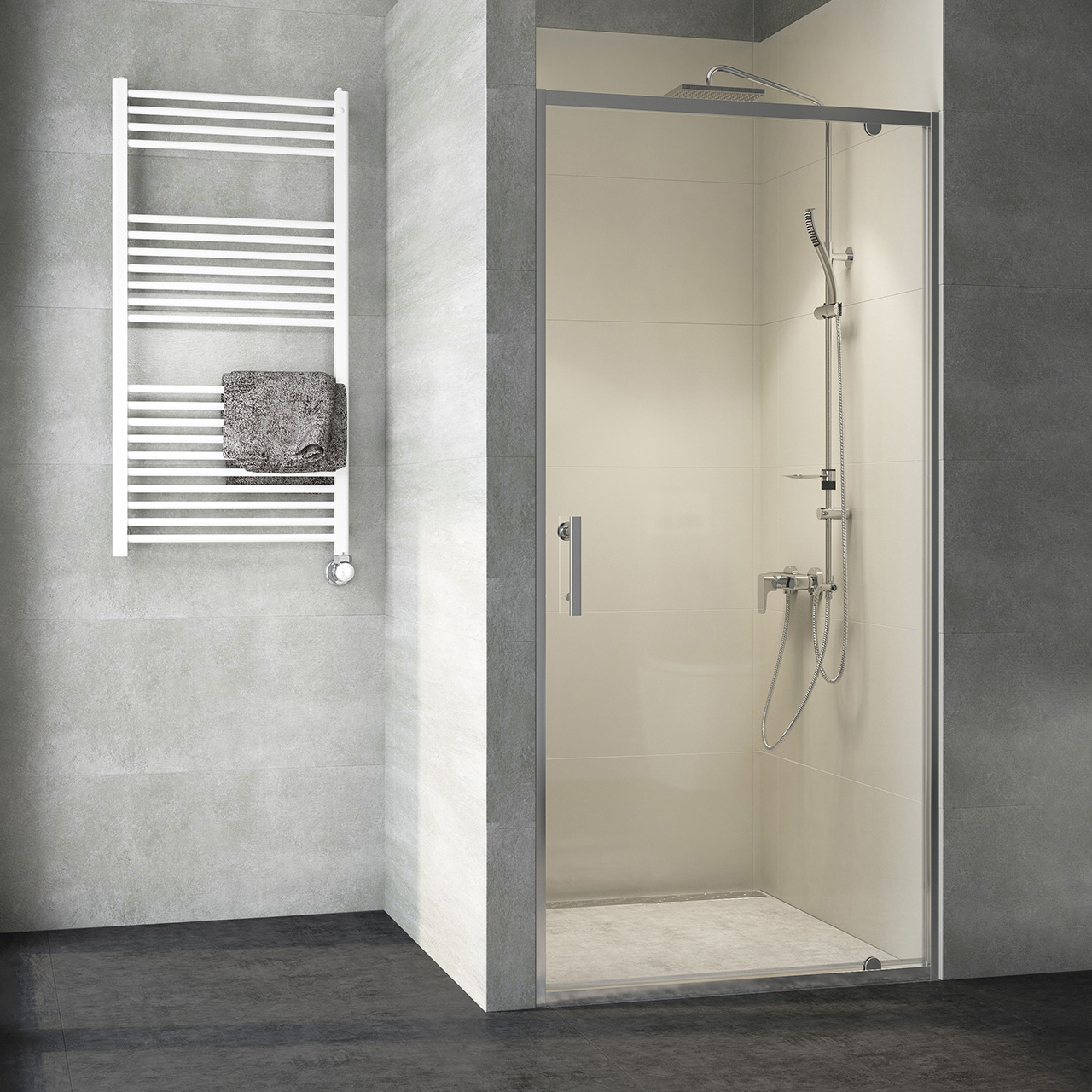 Zuhanyajtók, zuhanyfalak