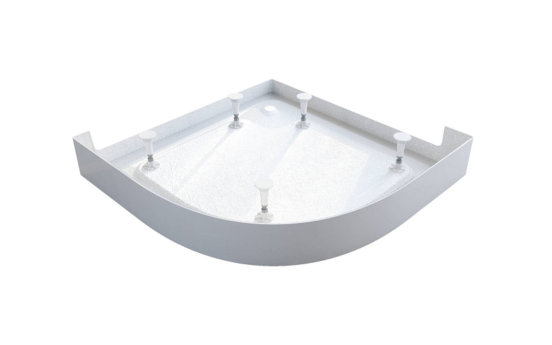 OCEANO Negyedköríves akril zuhanytálca, m lábbal 80x80x12cm EU